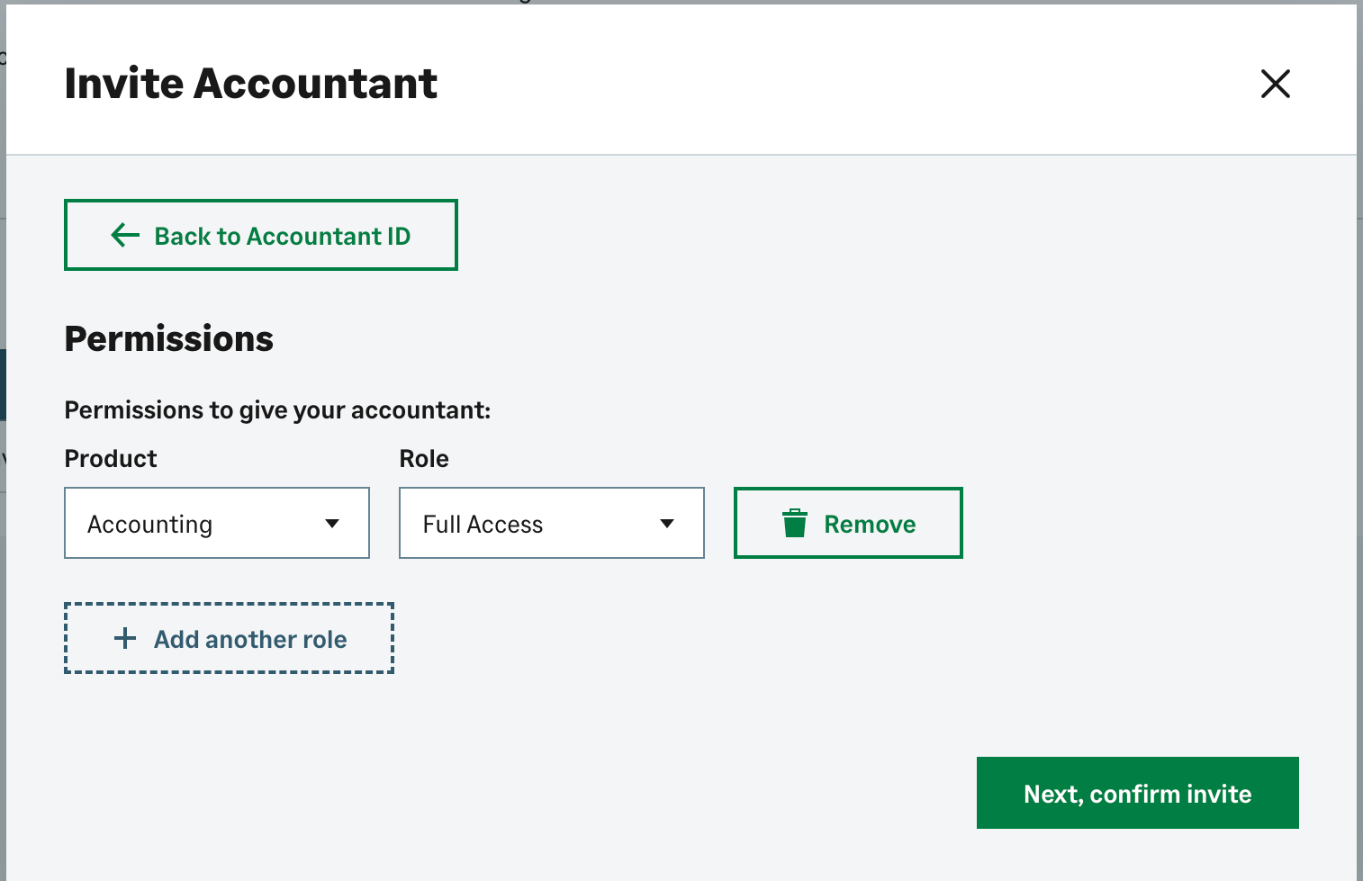 How to add access level for the accountant.